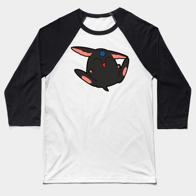 Black Mokona Baseball T-Shirt by JamesCMarshall